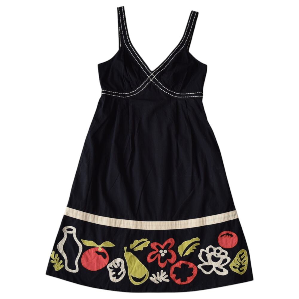 Maeve Black Floral Mini Dress